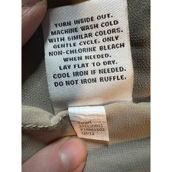 Robert Rodriguez XS Black Ruffled Blouse Women Coquette Victorian Work - Picture 5 of 12